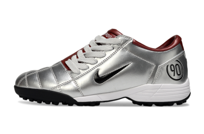 Nike Total 90 III TF Artificial Turf Soccer Shoes - Silver/Black/Red