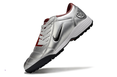Nike Total 90 III TF Artificial Turf Soccer Shoes - Silver/Black/Red