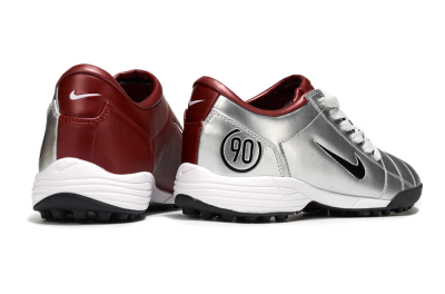 Nike Total 90 III TF Artificial Turf Soccer Shoes - Silver/Black/Red