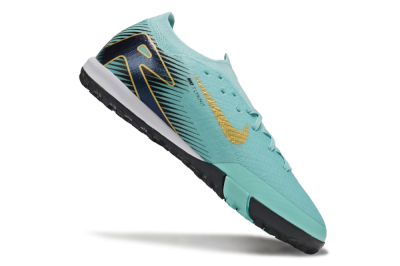 Nike Air Zoom Mercurial Vapor 16 Elite TF Artificial Turf Soccer Shoes - Jade/Gold/Black