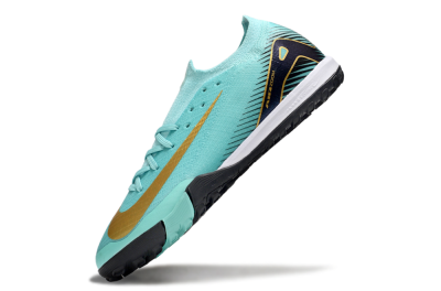 Nike Air Zoom Mercurial Vapor 16 Elite TF Artificial Turf Soccer Shoes - Jade/Gold/Black
