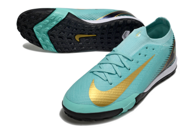 Nike Air Zoom Mercurial Vapor 16 Elite TF Artificial Turf Soccer Shoes - Jade/Gold/Black