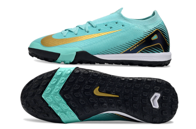 Nike Air Zoom Mercurial Vapor 16 Elite TF Artificial Turf Soccer Shoes - Jade/Gold/Black