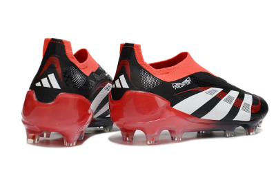 Adidas Predator Laceless Elite 25 FG Firm Ground Soccer Cleats - Black/White/Red