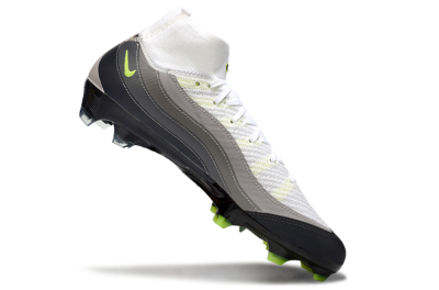 Nike Air Zoom Mercurial Superfly 10 Elite FG Firm Ground Soccer Cleats - White/Grey/Yellow
