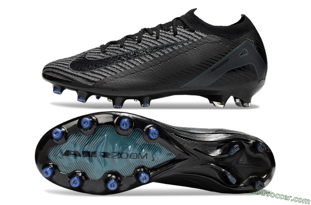 Nike Air Zoom Mercurial Vapor 16 Elite AG Artificial Grass Soccer Cleats - Black/Jade/Silver 0