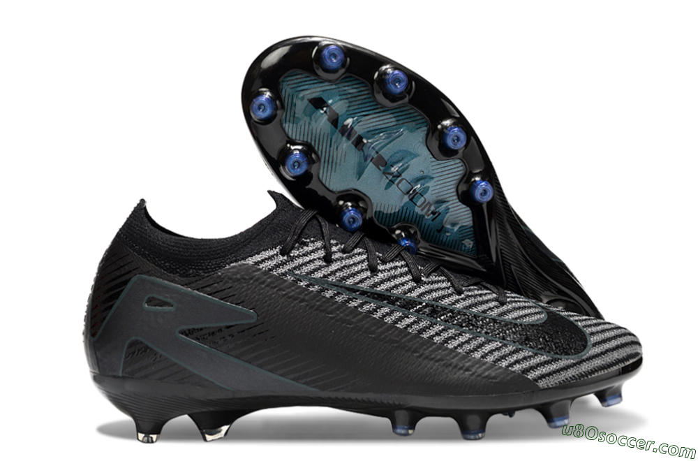 Nike Air Zoom Mercurial Vapor 16 Elite AG Artificial Grass Soccer Cleats - Black/Jade/Silver 1