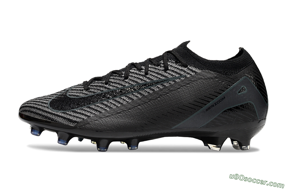 Nike Air Zoom Mercurial Vapor 16 Elite AG Artificial Grass Soccer Cleats - Black/Jade/Silver 2