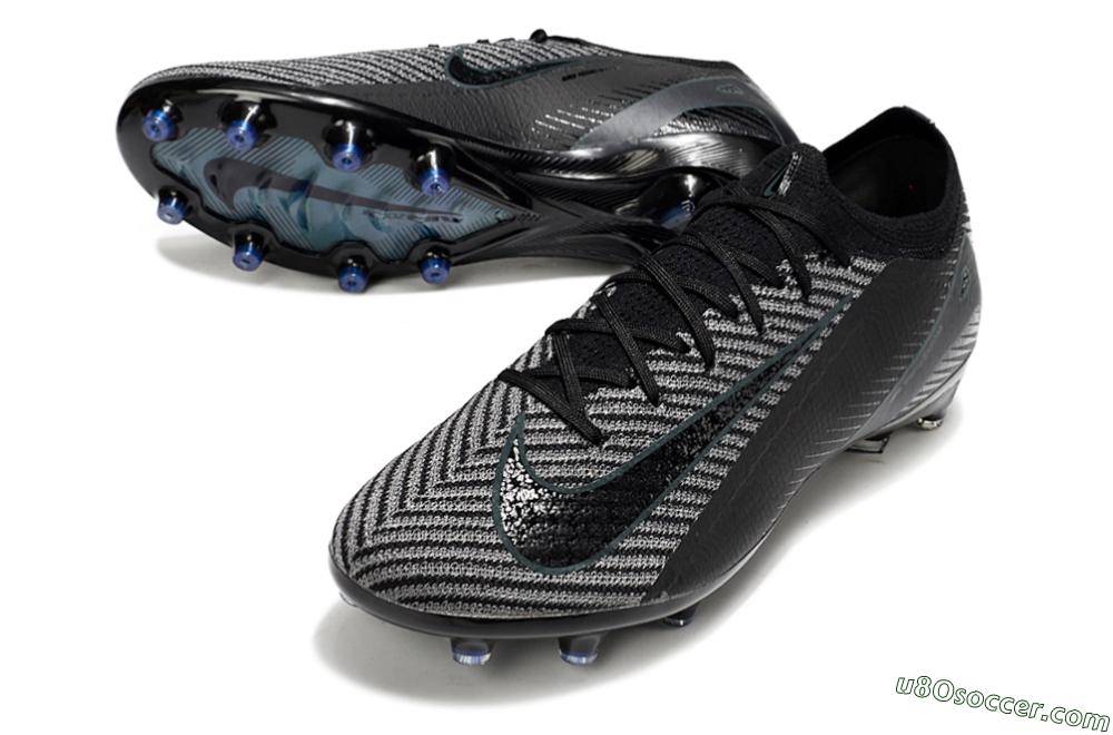 Nike Air Zoom Mercurial Vapor 16 Elite AG Artificial Grass Soccer Cleats - Black/Jade/Silver 3