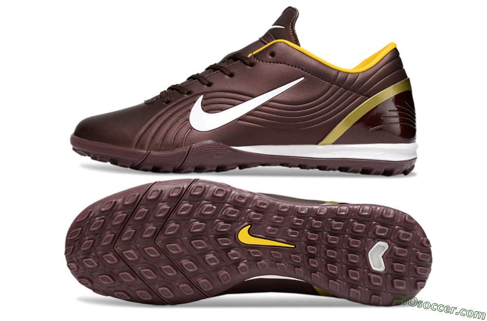 Nike Air Zoom Mercurial Vapor 16 Elite TF Artificial Turf Soccer Shoes - Brown/White/Yellow 0