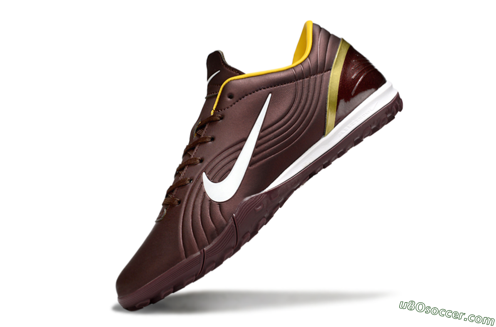 Nike Air Zoom Mercurial Vapor 16 Elite TF Artificial Turf Soccer Shoes - Brown/White/Yellow 5