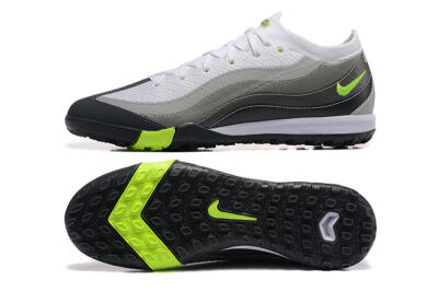 Nike Air Zoom Mercurial Vapor 16 Elite TF Artificial Turf Soccer Shoes - White/Grey/Yellow