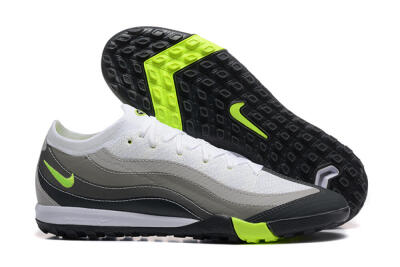 Nike Air Zoom Mercurial Vapor 16 Elite TF Artificial Turf Soccer Shoes - White/Grey/Yellow