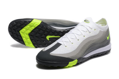 Nike Air Zoom Mercurial Vapor 16 Elite TF Artificial Turf Soccer Shoes - White/Grey/Yellow