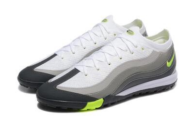 Nike Air Zoom Mercurial Vapor 16 Elite TF Artificial Turf Soccer Shoes - White/Grey/Yellow