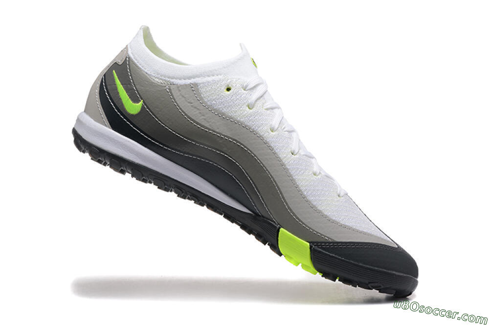 Nike Air Zoom Mercurial Vapor 16 Elite TF Artificial Turf Soccer Shoes - White/Grey/Yellow 7
