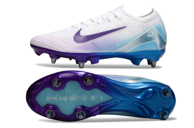 Nike Air Zoom Mercurial Vapor 16 Elite SG Soft Ground Soccer Cleats - White/Purple/Jade