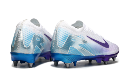 Nike Air Zoom Mercurial Vapor 16 Elite SG Soft Ground Soccer Cleats - White/Purple/Jade