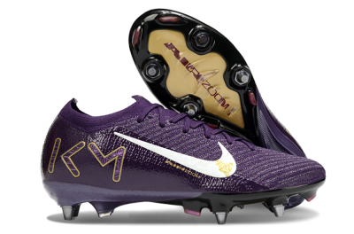 Nike Air Zoom Mercurial Vapor 16 Elite SG Soft Ground Soccer Cleats - Purple/White/Gold