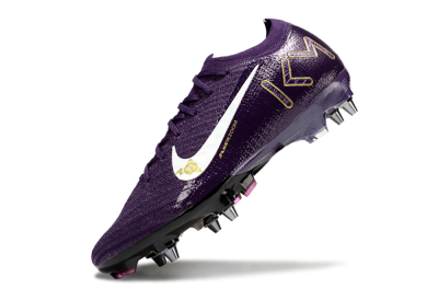 Nike Air Zoom Mercurial Vapor 16 Elite SG Soft Ground Soccer Cleats - Purple/White/Gold