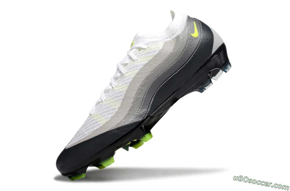 Nike Air Zoom Mercurial Vapor 16 Elite FG Firm Ground Soccer Cleats - White/Grey/Yellow 5