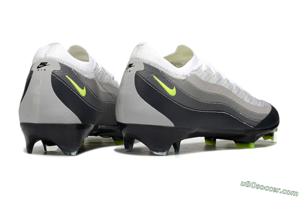 Nike Air Zoom Mercurial Vapor 16 Elite FG Firm Ground Soccer Cleats - White/Grey/Yellow 6