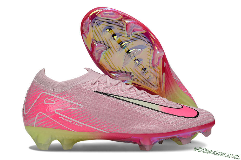 Nike Air Zoom Mercurial Vapor 16 Elite FG Firm Ground Soccer Cleats - Pink/White/Yellow 1