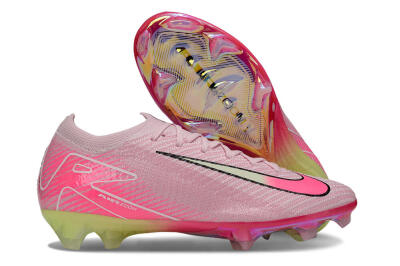 Nike Air Zoom Mercurial Vapor 16 Elite FG Firm Ground Soccer Cleats - Pink/White/Yellow