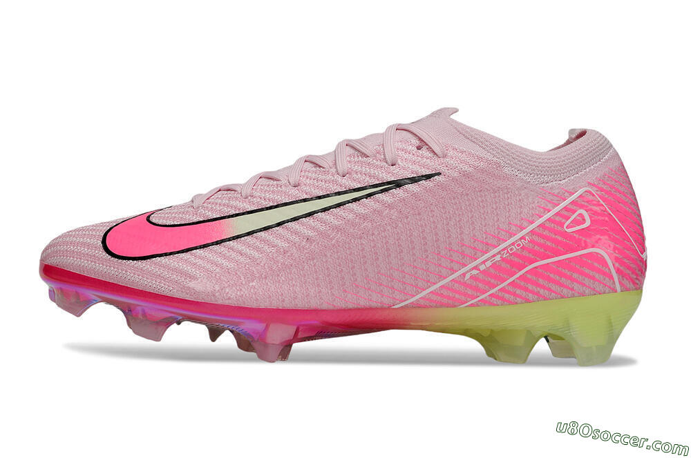 Nike Air Zoom Mercurial Vapor 16 Elite FG Firm Ground Soccer Cleats - Pink/White/Yellow 2