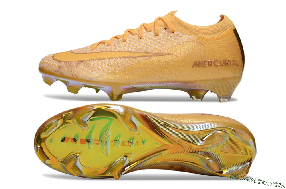 Nike Air Zoom Mercurial Vapor 16 Elite FG Soccer Cleats - Gold