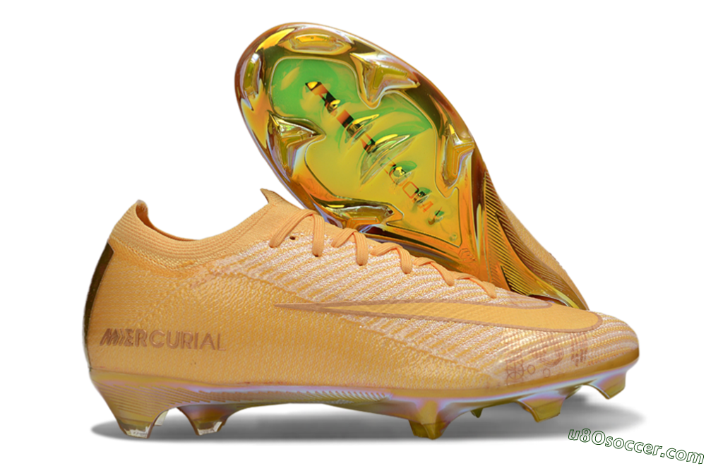 Nike Air Zoom Mercurial Vapor 16 Elite FG Firm Ground Soccer Cleats - Gold/Gold 1