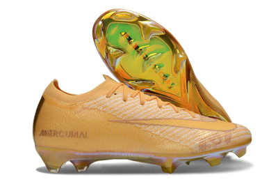 Nike Air Zoom Mercurial Vapor 16 Elite FG Firm Ground Soccer Cleats - Gold/Gold