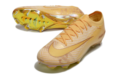 Nike Air Zoom Mercurial Vapor 16 Elite FG Firm Ground Soccer Cleats - Gold/Gold