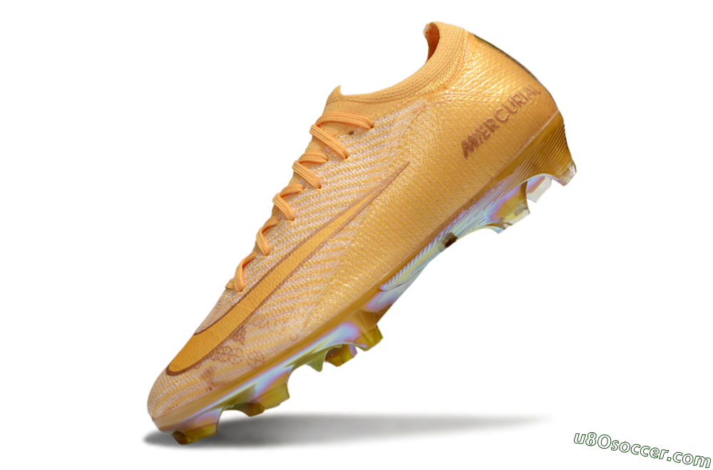 Nike Air Zoom Mercurial Vapor 16 Elite FG Firm Ground Soccer Cleats - Gold/Gold 5