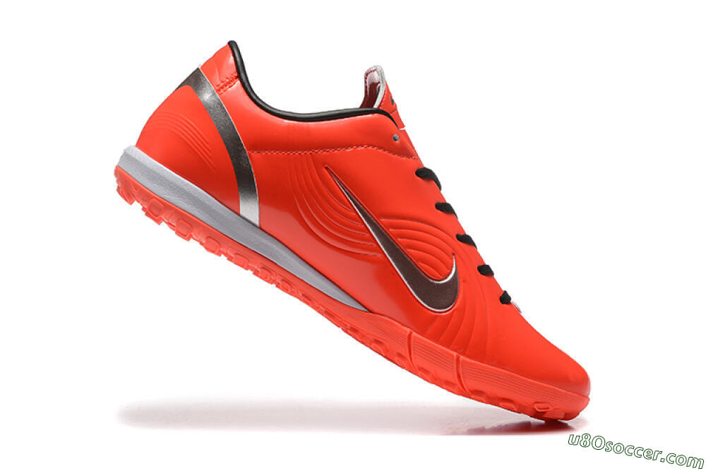 Nike Air Zoom Mercurial Vapor 1 Elite TF Artificial Turf Soccer Shoes - Red/Silver 7