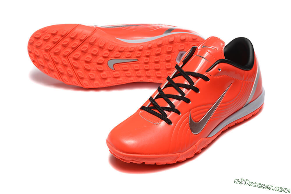 Nike Air Zoom Mercurial Vapor 1 Elite TF Artificial Turf Soccer Shoes - Red/Silver 3