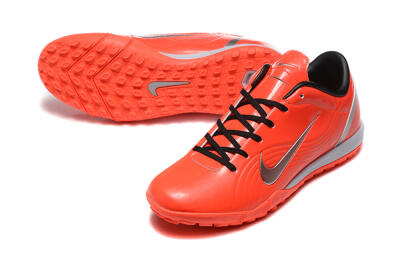 Nike Air Zoom Mercurial Vapor 1 Elite TF Artificial Turf Soccer Shoes - Red/Silver