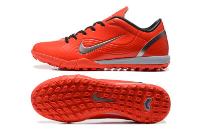 Nike Air Zoom Mercurial Vapor 1 Elite TF Artificial Turf Soccer Shoes - Red/Silver
