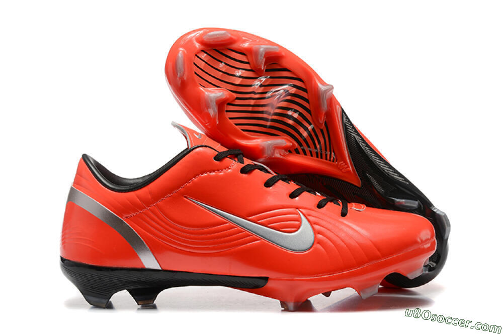 Nike Air Zoom Mercurial Vapor 1 Elite FG Firm Ground Soccer Cleats - Red/Silver 1
