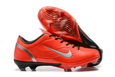Nike Air Zoom Mercurial Vapor 1 Elite FG Firm Ground Soccer Cleats - Red/Silver