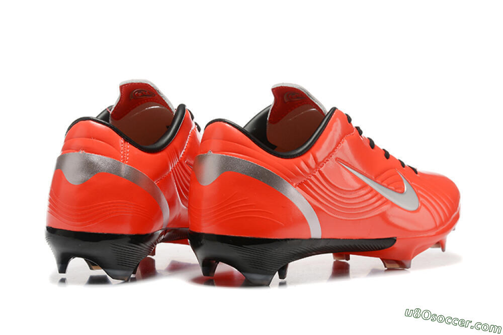 Nike Air Zoom Mercurial Vapor 1 Elite FG Firm Ground Soccer Cleats - Red/Silver 9