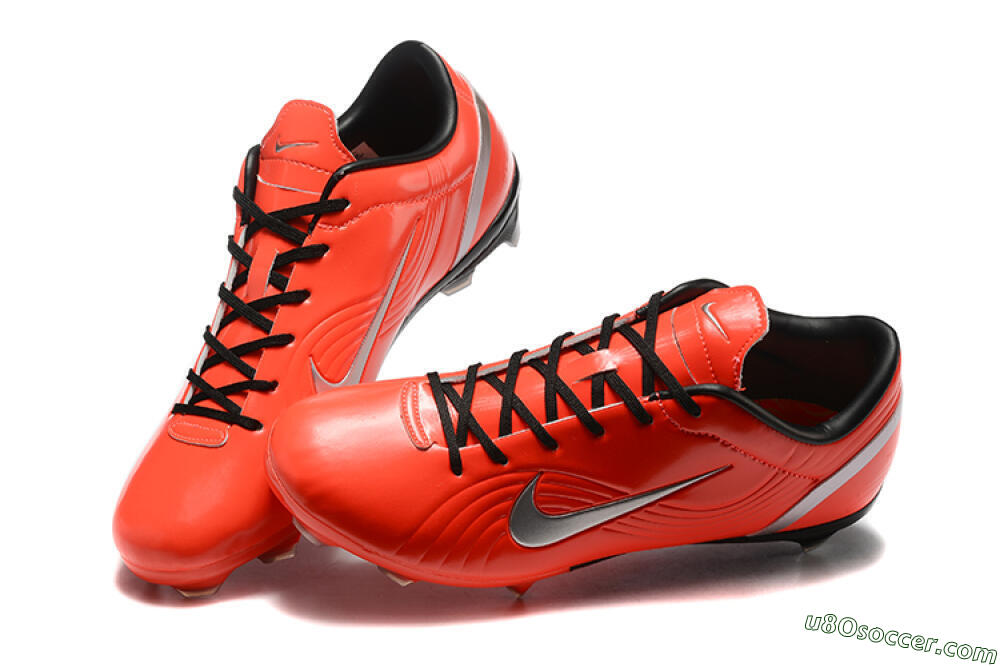 Nike Air Zoom Mercurial Vapor 1 Elite FG Firm Ground Soccer Cleats - Red/Silver 6