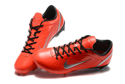Nike Air Zoom Mercurial Vapor 1 Elite FG Firm Ground Soccer Cleats - Red/Silver