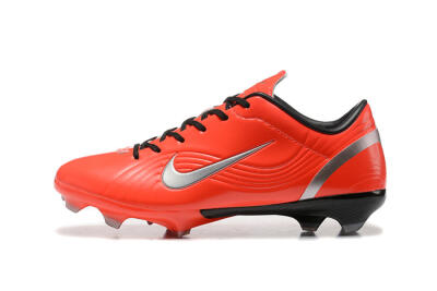 Nike Air Zoom Mercurial Vapor 1 Elite FG Firm Ground Soccer Cleats - Red/Silver