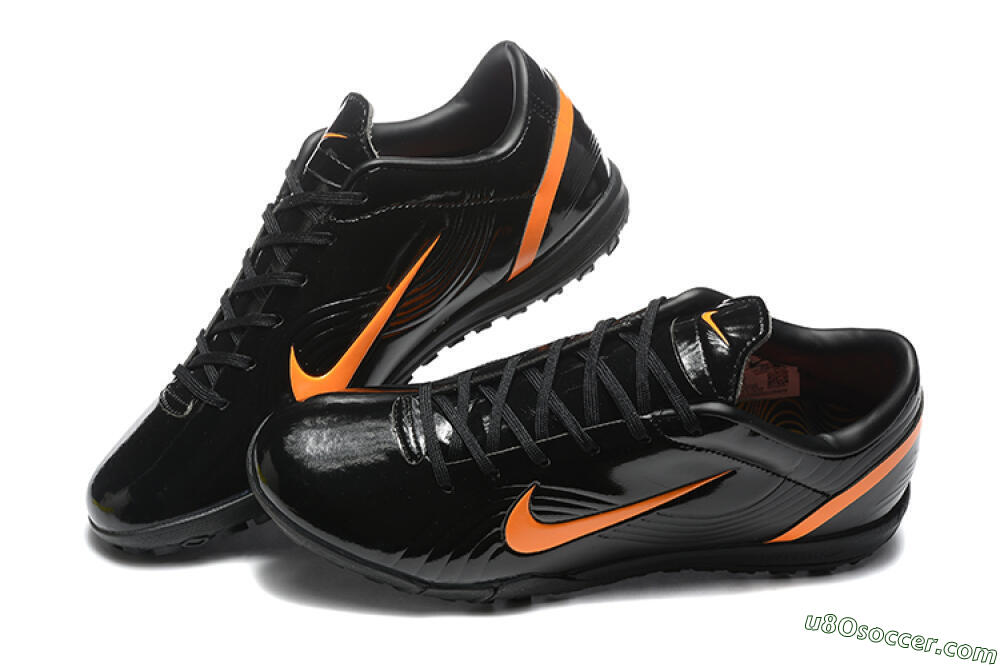 Nike Air Zoom Mercurial Vapor 1 Elite TF Artificial Turf Soccer Shoes - Black/Orange 6