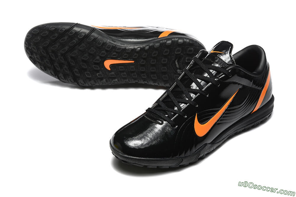 Nike Air Zoom Mercurial Vapor 1 Elite TF Artificial Turf Soccer Shoes - Black/Orange 3