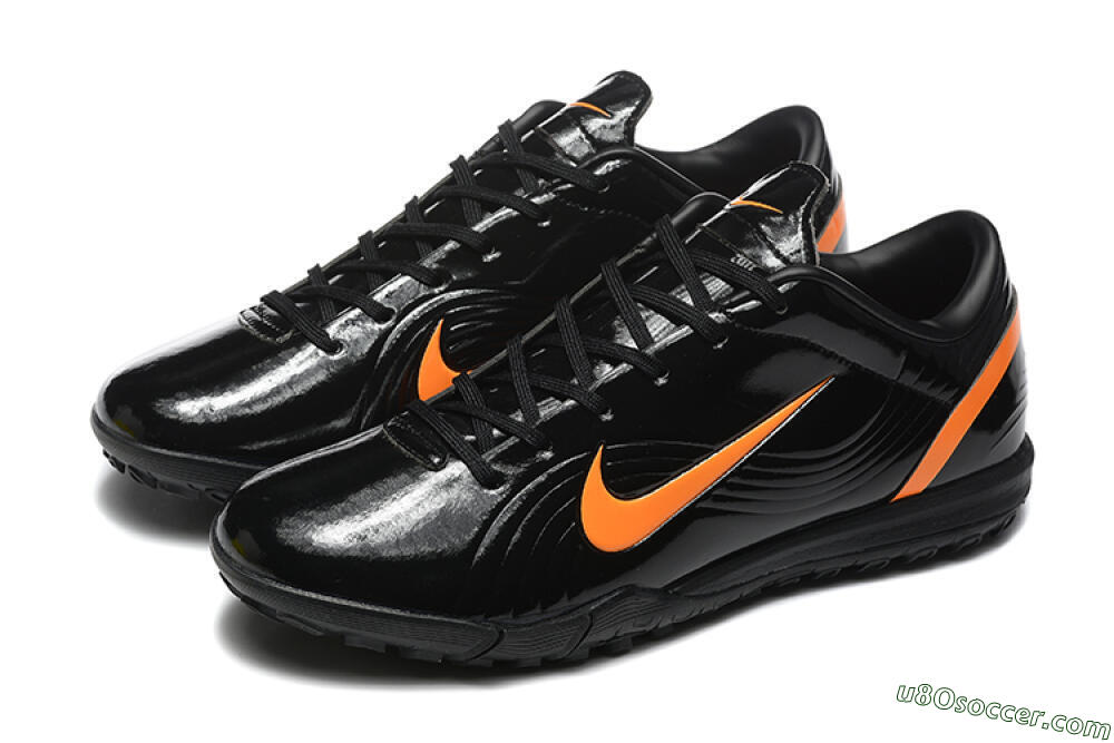 Nike Air Zoom Mercurial Vapor 1 Elite TF Artificial Turf Soccer Shoes - Black/Orange 5