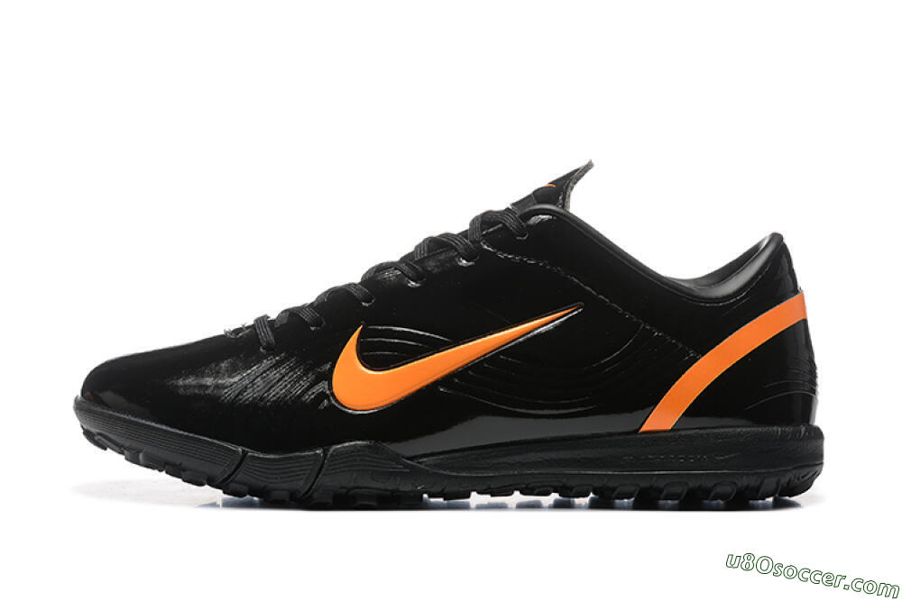 Nike Air Zoom Mercurial Vapor 1 Elite TF Artificial Turf Soccer Shoes - Black/Orange 2