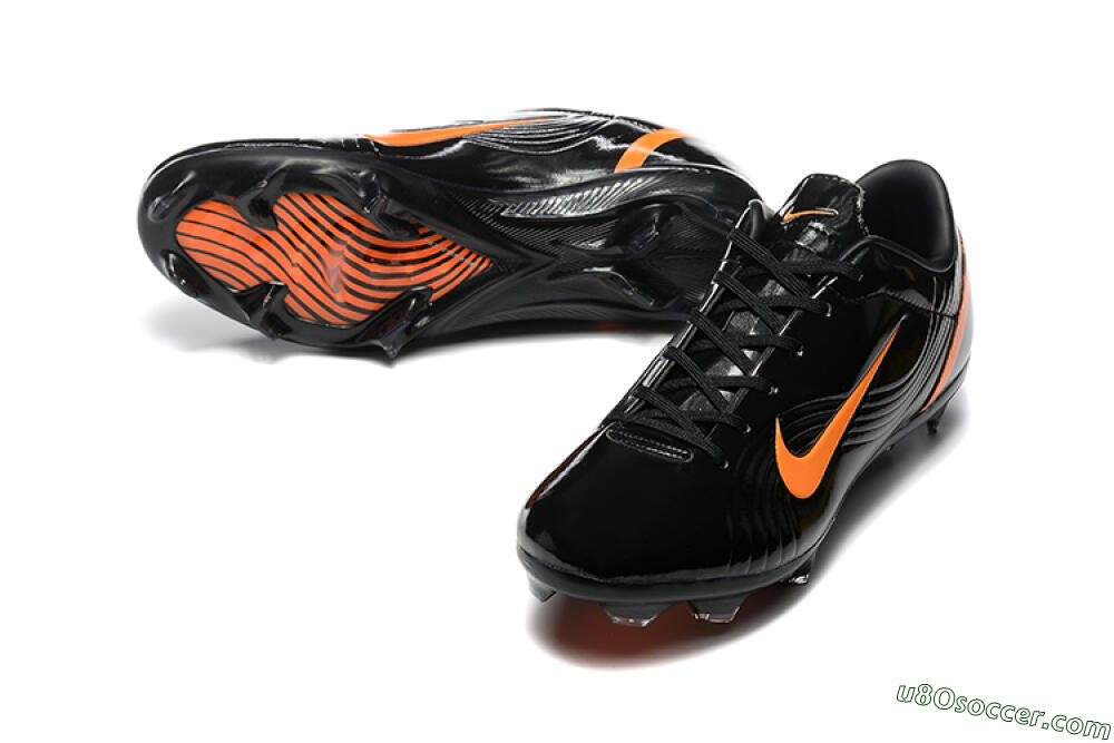 Nike Air Zoom Mercurial Vapor 1 Elite FG Firm Ground Soccer Cleats - Black/Orange 3