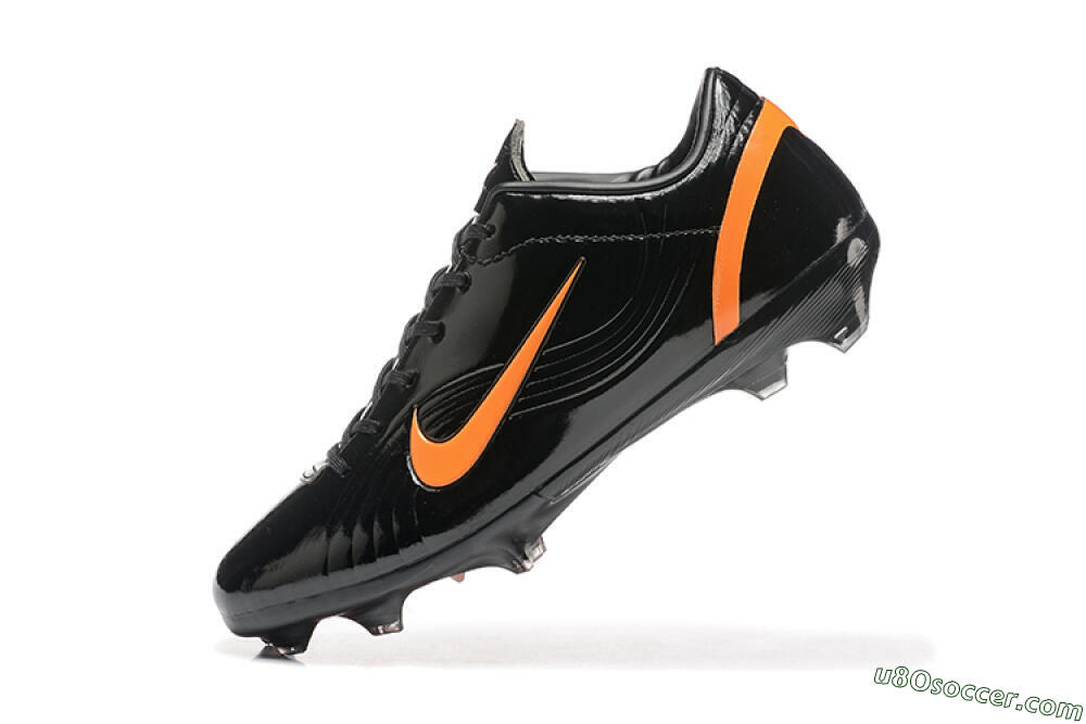 Nike Air Zoom Mercurial Vapor 1 Elite FG Firm Ground Soccer Cleats - Black/Orange 8